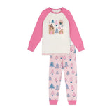Deux Par Deux Organic Pajama Set - Trees-J20PG10-2J224 3-Pumpkin Pie Kids Canada