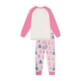 Deux Par Deux Organic Pajama Set - Trees-J20PG10-2J224 3-Pumpkin Pie Kids Canada