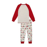 Deux Par Deux Organic Pajama Set - Christmas-J20R10-2J321 2-Pumpkin Pie Kids Canada