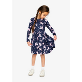 Deux Par Deux Dress - Navy Unicorns-J20Z86-2J083 3-Pumpkin Pie Kids Canada