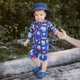 Jan & Jul 1pc UV Jumpsuit - Sea Friends-UJ1-SEF-12M-Pumpkin Pie Kids Canada