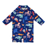 Jan & Jul 1pc UV Jumpsuit - Sea Friends-UJ1-SEF-12M-Pumpkin Pie Kids Canada