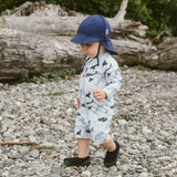 Jan & Jul 1pc UV Jumpsuit - Whale Play-Pumpkin Pie Kids Canada