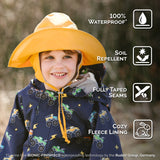 Jan & Jul Cozy-Dry Rain Hat - Yellow-WHR-YEL M-Pumpkin Pie Kids Canada