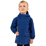 Jan & Jul Cozy-Dry Rain Jacket - Nebula Blue-Pumpkin Pie Kids Canada