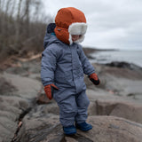 Jan & Jul Cozy-Dry Rain Play Suit - Heather Grey-Pumpkin Pie Kids Canada