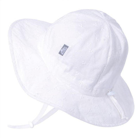 Jan & Jul Floppy Hat - White Eyelet-HCF0-WEL S-Pumpkin Pie Kids Canada