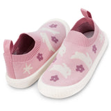 Jan & Jul Graphic Knit Shoes - Bunny Flower-SKG-BUF 5-Pumpkin Pie Kids Canada