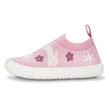 Jan & Jul Graphic Knit Shoes - Bunny Flower-SKG-BUF 5-Pumpkin Pie Kids Canada