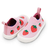 Jan & Jul Graphic Knit Shoes - Pink Strawberry-SKG-PSR 5-Pumpkin Pie Kids Canada
