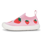 Jan & Jul Graphic Knit Shoes - Pink Strawberry-SKG-PSR 5-Pumpkin Pie Kids Canada