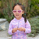 Jan & Jul Heart Sunglasses - Soft Pink w/Aurora-Pumpkin Pie Kids Canada