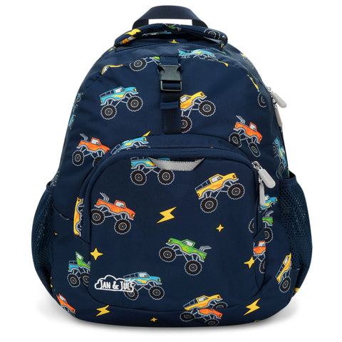 Jan & Jul Kids Backpack - Big Trucks-Pumpkin Pie Kids Canada