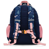 Jan & Jul Kids Backpack - Navy Forest-Pumpkin Pie Kids Canada