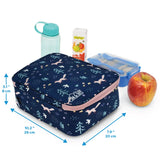 Jan & Jul Kids Lunch Bag - Navy Forest-Pumpkin Pie Kids Canada