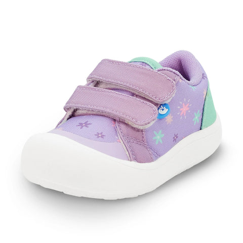 Jan & Jul Mini Canvas Sneaker - Purple Starburst-Pumpkin Pie Kids Canada