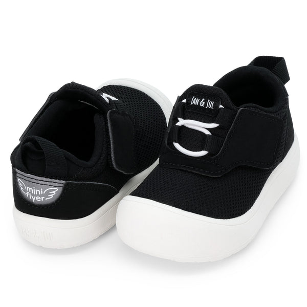 Jan & Jul Mini Flyer Sneaker - Black-SMF-BLT 4-Pumpkin Pie Kids Canada