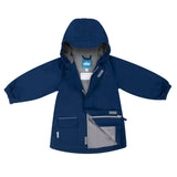 Jan & Jul Puddle-Dry Rain Jacket - Nebula Blue-Pumpkin Pie Kids Canada