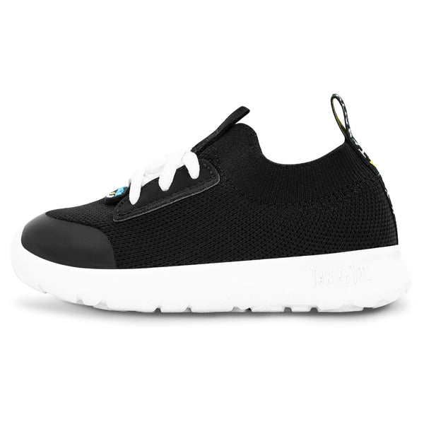 Jan & Jul RainRunners WP Sneaker - Black-SWS-BLK 6-Pumpkin Pie Kids Canada