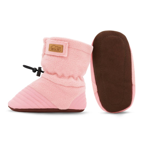 Jan & Jul Stay-Put Cozy Booties - Dusty Pink-BSA-DPK S-Pumpkin Pie Kids Canada