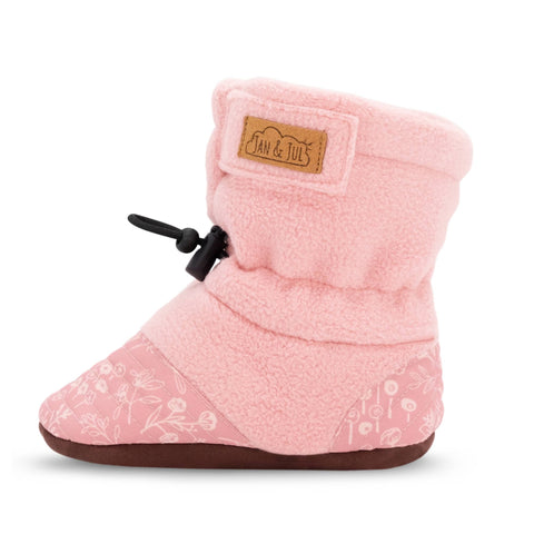 Jan & Jul Stay-Put Cozy Booties - Prairie Flowers-Pumpkin Pie Kids Canada