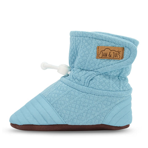 Jan & Jul Stay-Put Lite Booties - Egg Blue-BSL-EGB S-Pumpkin Pie Kids Canada