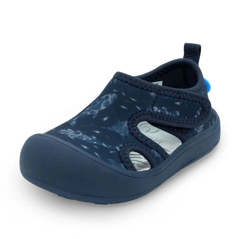 Jan & Jul SunnyBreeze Sandals - Navy Whale Play-Pumpkin Pie Kids Canada