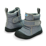 Jan & Jul Toasty-Dry Booties - Heather Grey-BTB-HGR 5-Pumpkin Pie Kids Canada