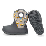 Jan & Jul Toasty-Dry Lite Winter Boots - Grey Construction-Pumpkin Pie Kids Canada