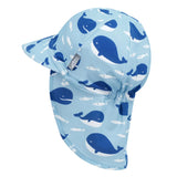 Jan & Jul UV Baby Cap - Blue Whale-HBU-BWH XS-Pumpkin Pie Kids Canada