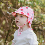 Jan & Jul UV Baby Cap - Pink Strawberry-HBU-PSR XS-Pumpkin Pie Kids Canada