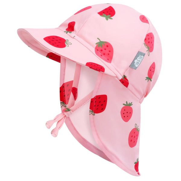 Jan & Jul UV Baby Cap - Pink Strawberry-HBU-PSR XS-Pumpkin Pie Kids Canada