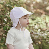 Jan & Jul UV Baby Cap - White-Pumpkin Pie Kids Canada