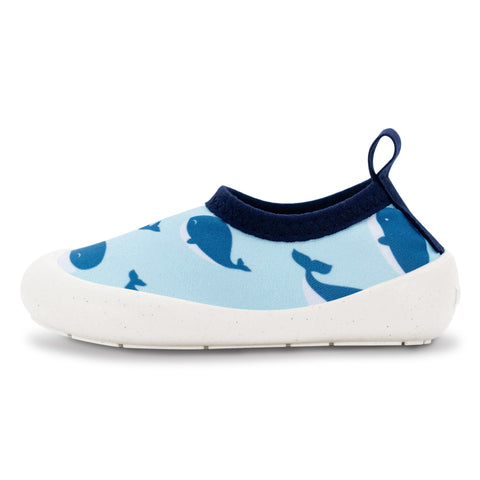 Jan & Jul Water Play Shoes - Blue Whale-SPW-BWH 3-Pumpkin Pie Kids Canada