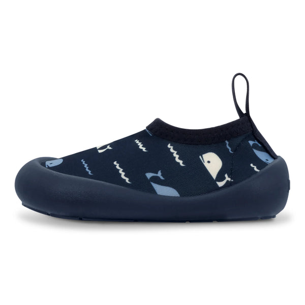 Jan & Jul Water Play Shoes - Navy Whale Tales-Pumpkin Pie Kids Canada
