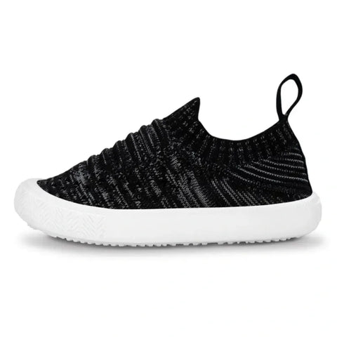 Jan & Jul Xplorer Knit Shoe - Black-SKX-BLK 5-Pumpkin Pie Kids Canada