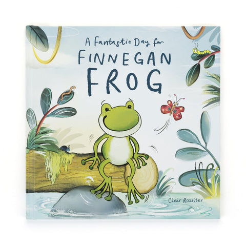 Jellycat A Fantastic Day for Finnegan Frog Book-BK4FIN-Pumpkin Pie Kids Canada