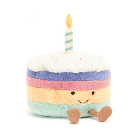 Jellycat Amuseables Rainbow Birthday Cake-A2RBC-Pumpkin Pie Kids Canada