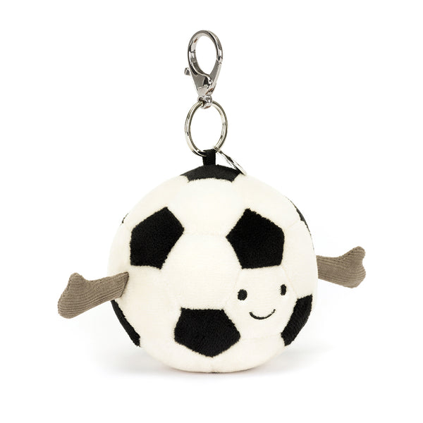 Jellycat Amuseables Sports Football Bag Charm-AS4UKFBC-Pumpkin Pie Kids Canada