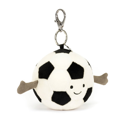 Jellycat Amuseables Sports Football Bag Charm-AS4UKFBC-Pumpkin Pie Kids Canada