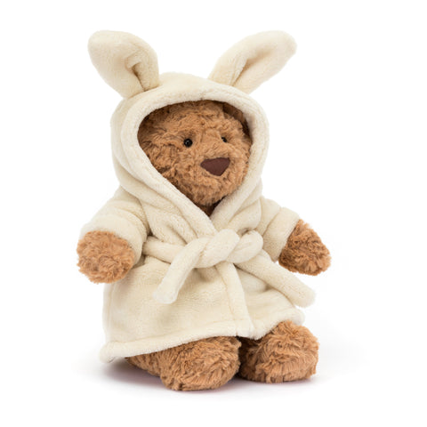 Jellycat Bartholomew Bear Bathrobe-BARM2BR-Pumpkin Pie Kids Canada