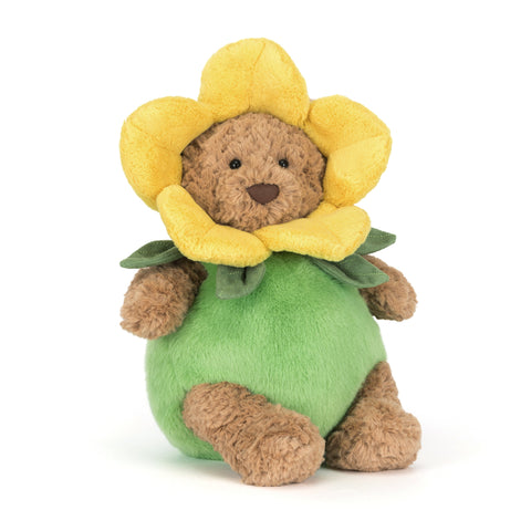 Jellycat Bartholomew Bear Daffodil Outfit-BARM2FL-Pumpkin Pie Kids Canada