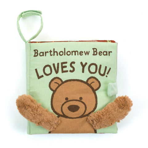 Jellycat Bartholomew Bear Loves You Book-BK4BBRLY-Pumpkin Pie Kids Canada