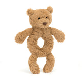 Jellycat Bartholomew Bear Ring Rattle-BAR4RR-Pumpkin Pie Kids Canada