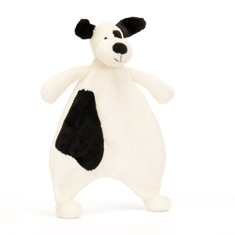 Jellycat Bashful Black & White Puppy Comforter-CMF4BCP-Pumpkin Pie Kids Canada