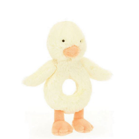 Jellycat Bashful Duckling Ring Rattle-Pumpkin Pie Kids Canada