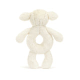 Jellycat Bashful Lamb Ring Rattle-BRR4LAM-Pumpkin Pie Kids Canada