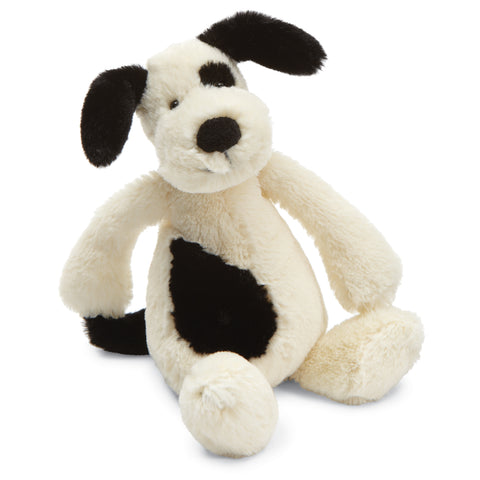 Jellycat Bashful Rafferty Black & Cream Puppy - Little-BASS6BCP-Pumpkin Pie Kids Canada