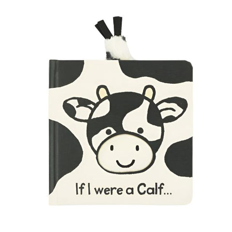 Jellycat If I Were A Calf Board Book-BB44CALF-Pumpkin Pie Kids Canada
