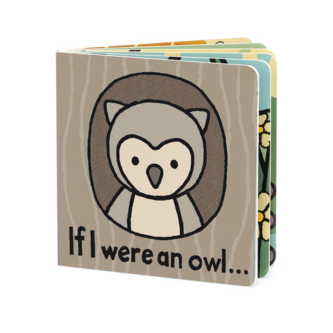 Jellycat If I Were A Owl Board Book-BB444OWL-Pumpkin Pie Kids Canada